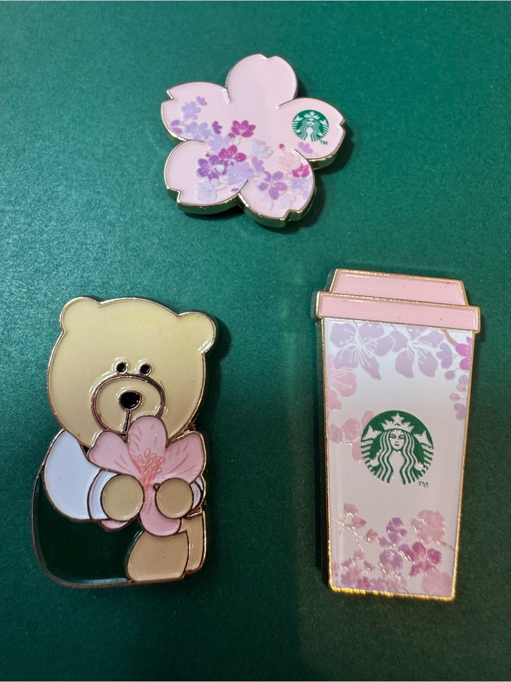 Limited Edition Cherry Blossom Bearista Enamel Pin Set- Spring 2026